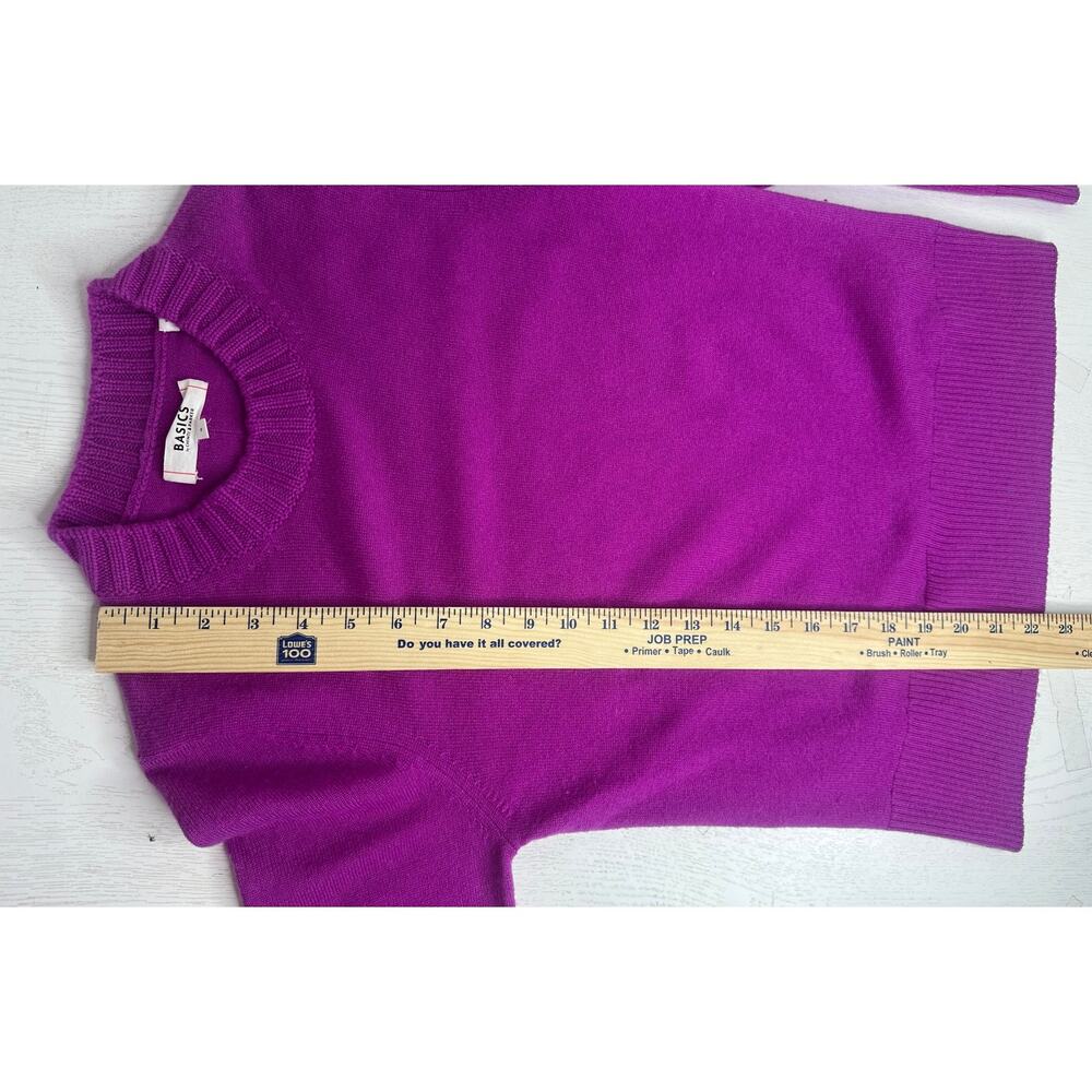 Chinti & Parker Purple Wool Cashmere Sweater Size S Soft Luxury Basics Crewneck - Picture 6 of 8
